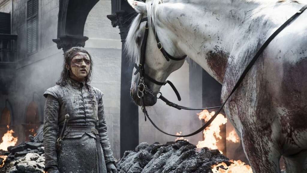 Game of Thrones 8x05: The Bells - Arya e o cavalo branco

HBO / Reprodução