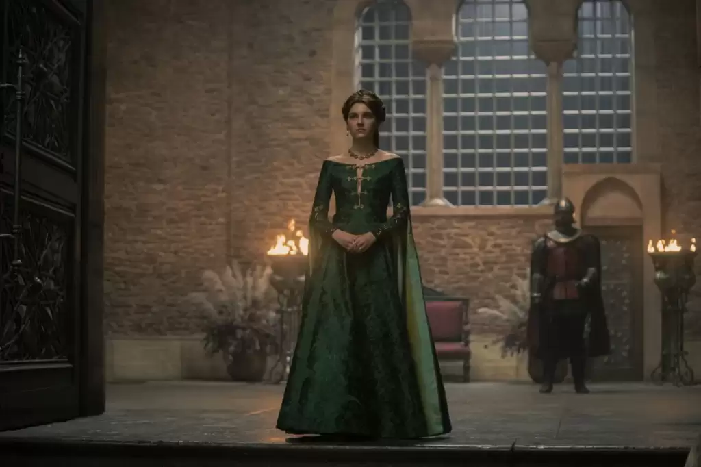 A Casa do Dragão S01E05: Iluminamos o Caminho

Alicent Hightower em vestido verde esmeralda.

HBO/ Divulgação